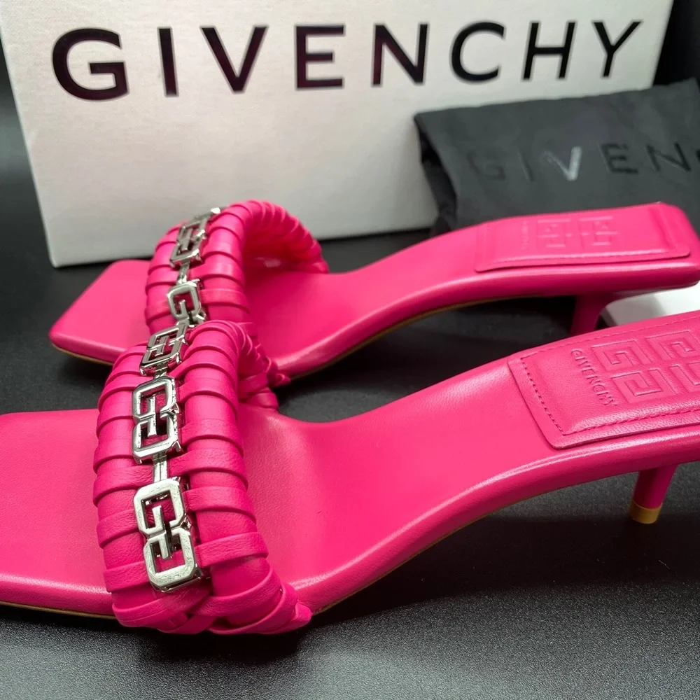 Authentic Women’s G Woven Leather Sandals SIZE 7 NWB - Picture 8 of 11